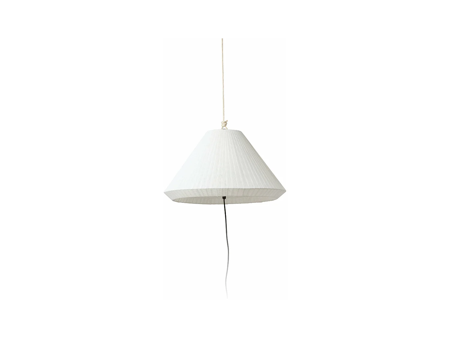 Faro Barcelona -  SAIGON OUT Tragbare Lampe und Aufhängung grau/mattweiß T70 cremefarbener Lochsockel