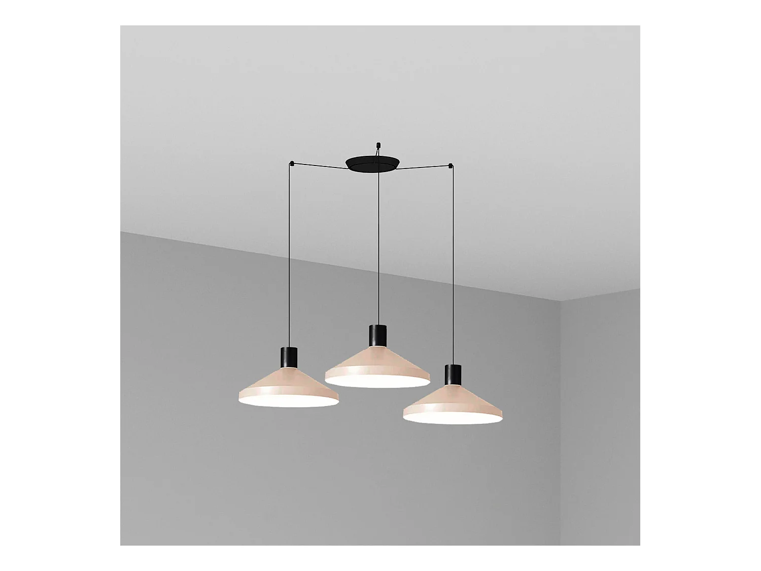 KOMBO 400 3L Beige Hängeleuchte
