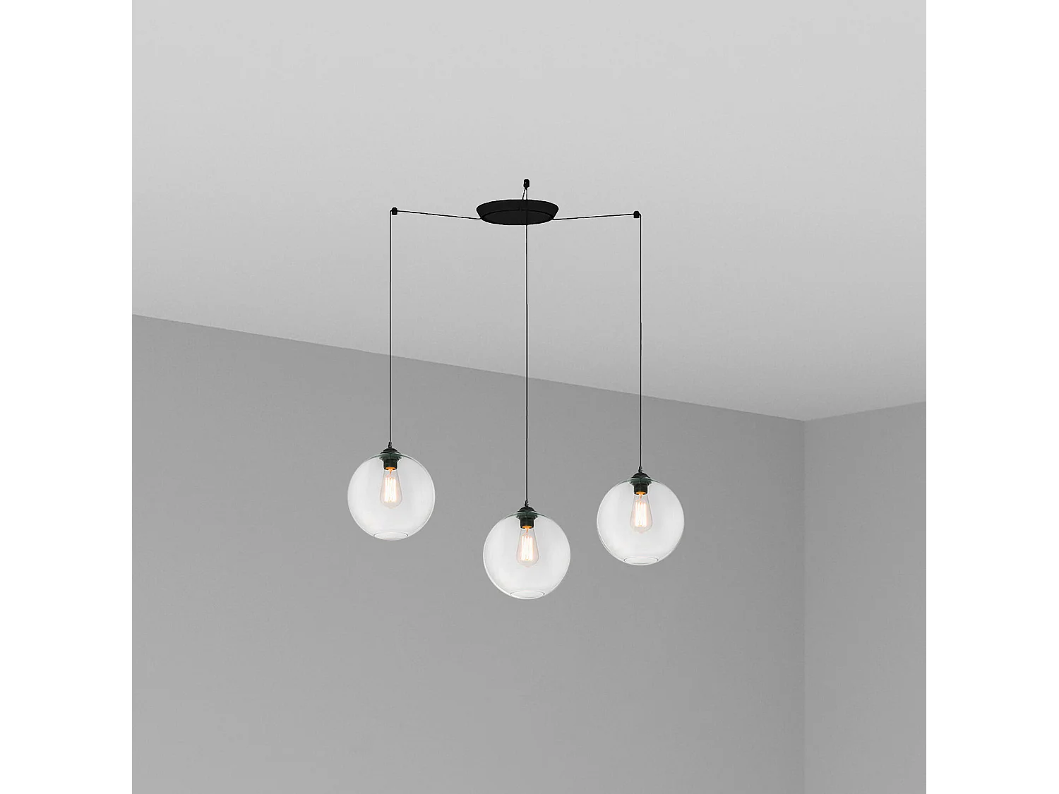 CLARA 3L Lampe à suspension transparente