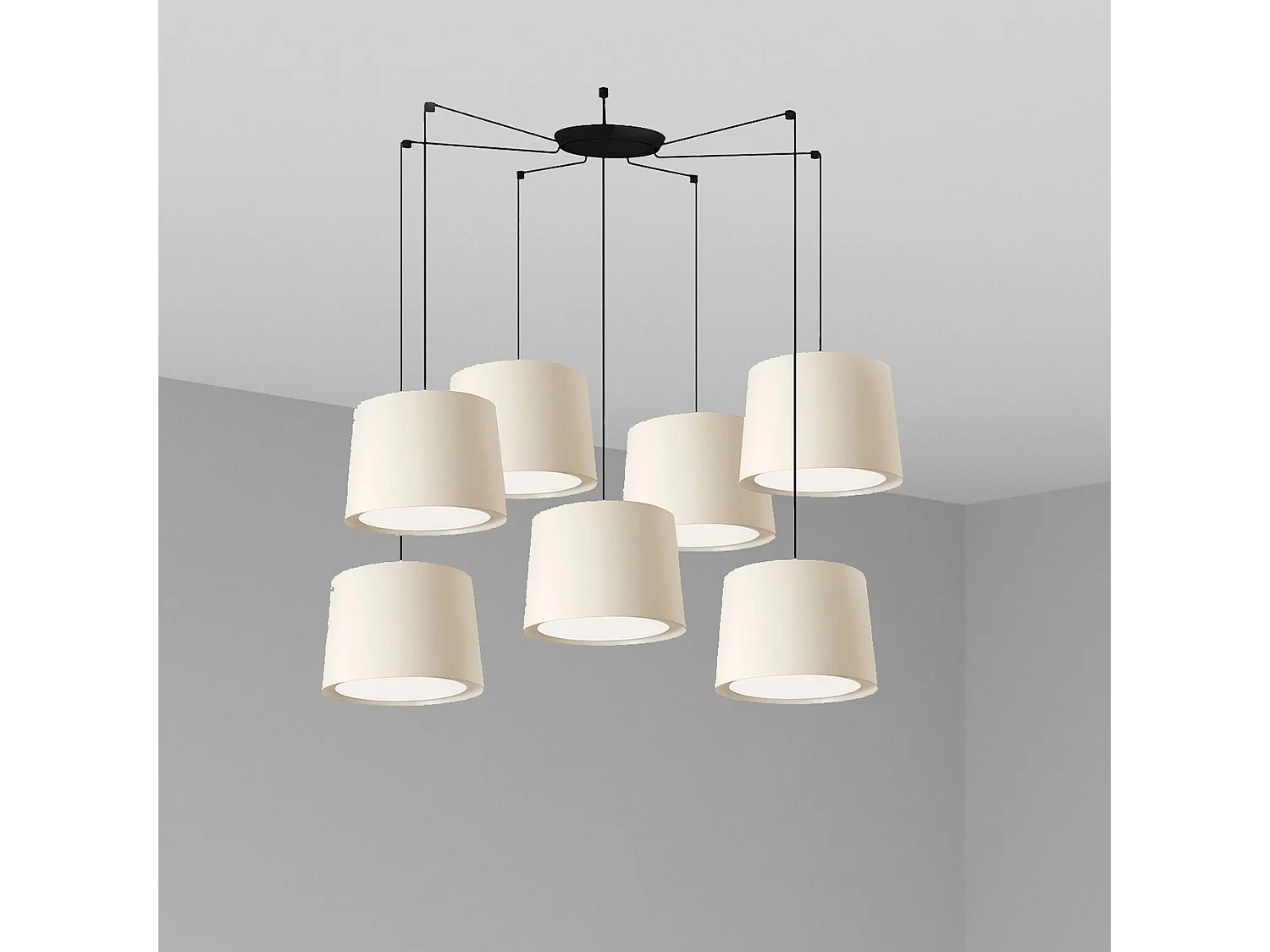 CONGA 7L Lampe à suspension blanche