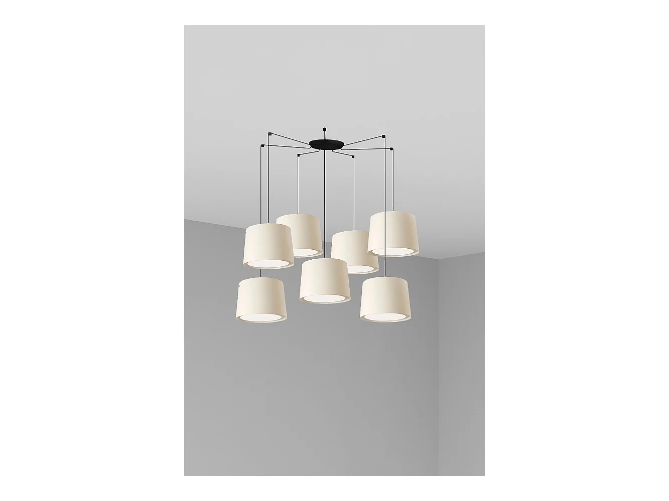 CONGA 7L Lampe à suspension blanche