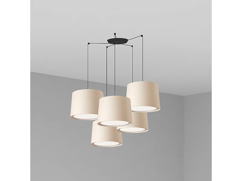 Lampa wisząca CONGA 5L Beżowa