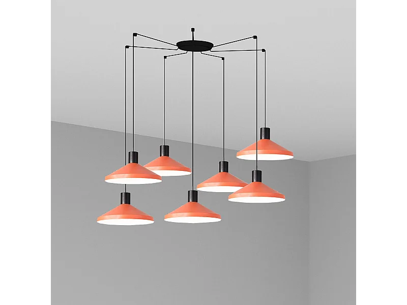 Lampe à suspension KOMBO 400 7L Terre cuite