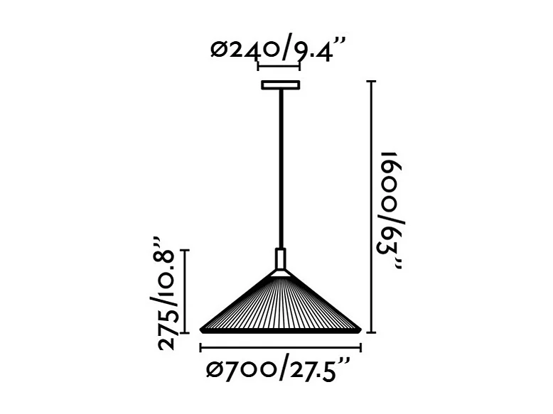 SAIGON IN 700 Grain hanglamp