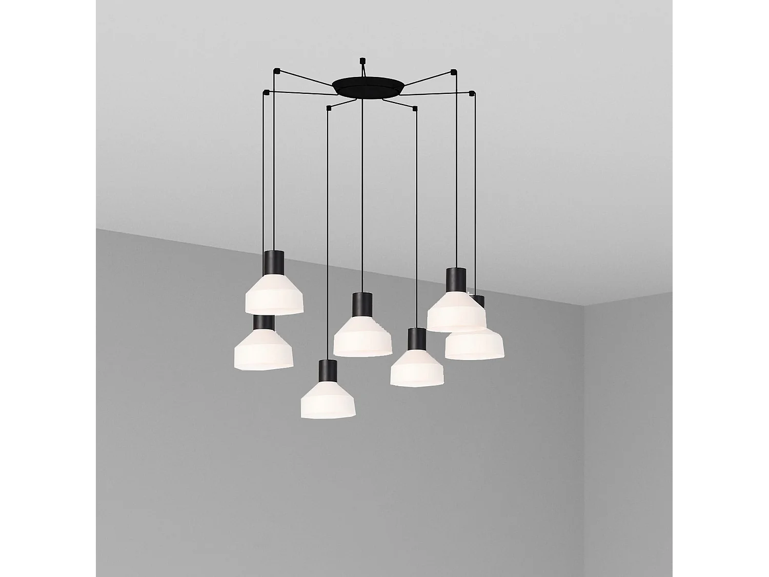 KOMBO 200 7L Beige hanglamp