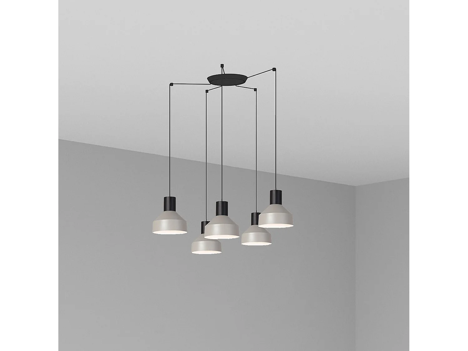 KOMBO 200 5L Lampe à suspension grise