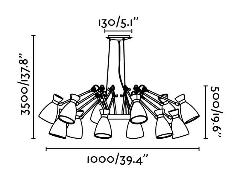 RETRO 12L Hängelampe aus Kupfer