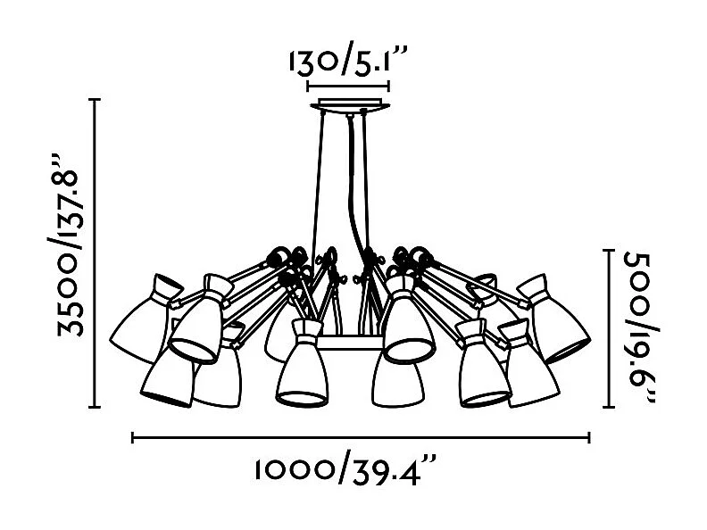 RETRO 12L Hängelampe aus Kupfer