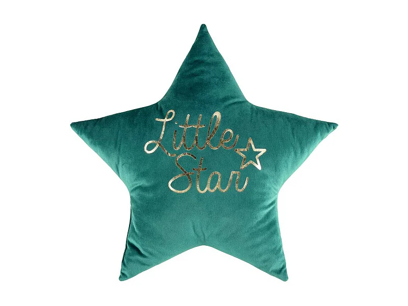Coussin Enfant Étoile "Edelstar" 50x50cm Vert