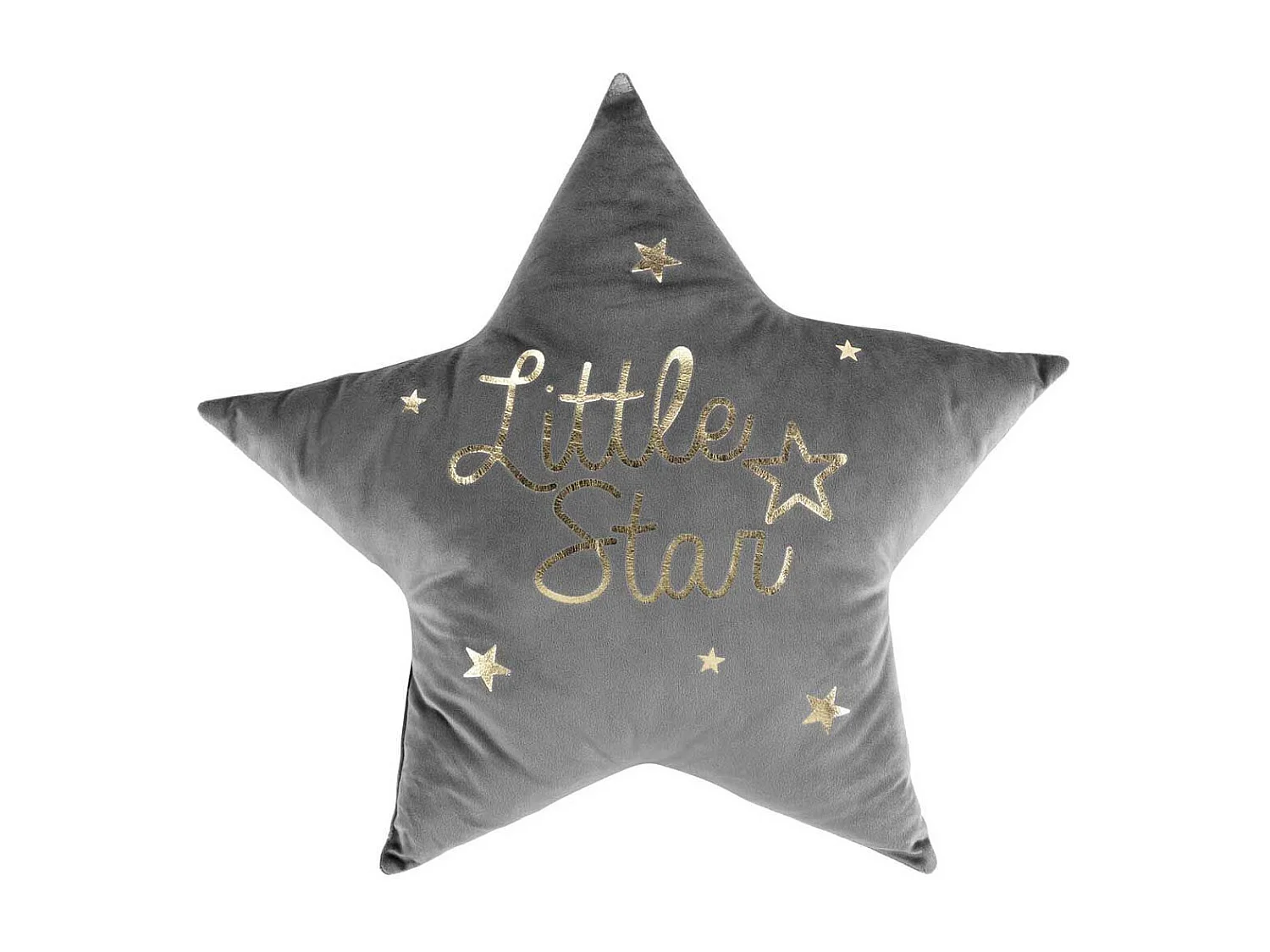 Coussin Enfant Étoile "Edelstar" 50x50cm Gris