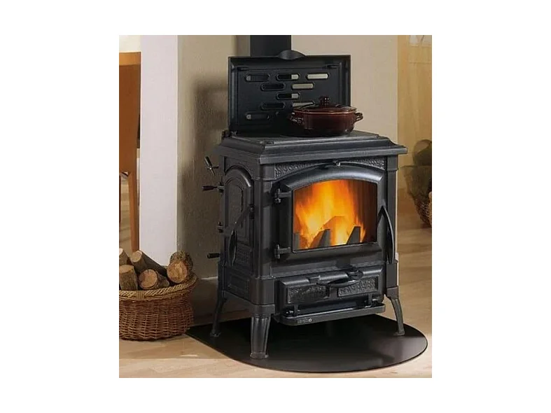 Plateforme de protection de sol pour poêles à bois et pellets en acier 90x80