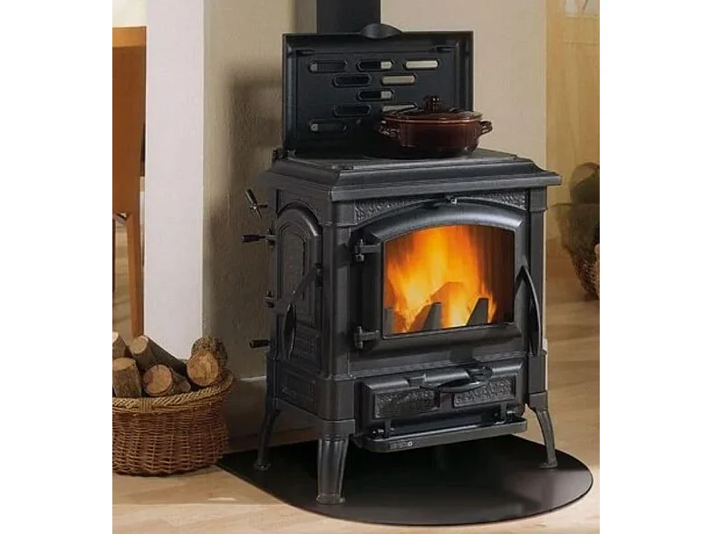 Plateforme de protection de sol pour poêles à bois et pellets en acier 90x80