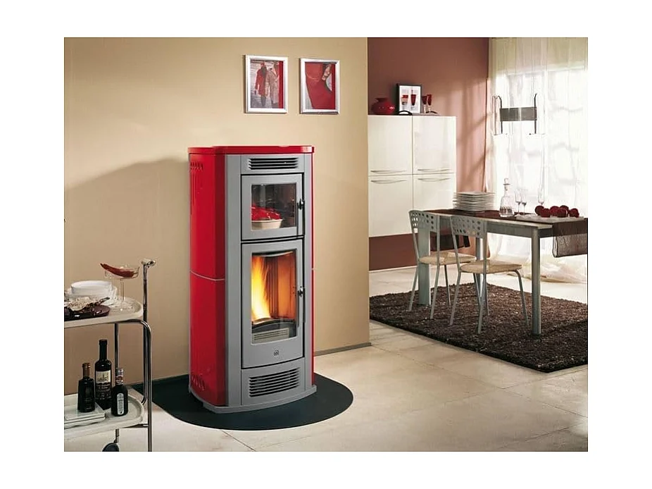 Plateforme de protection de sol pour poêles à bois et pellets en acier 90x80