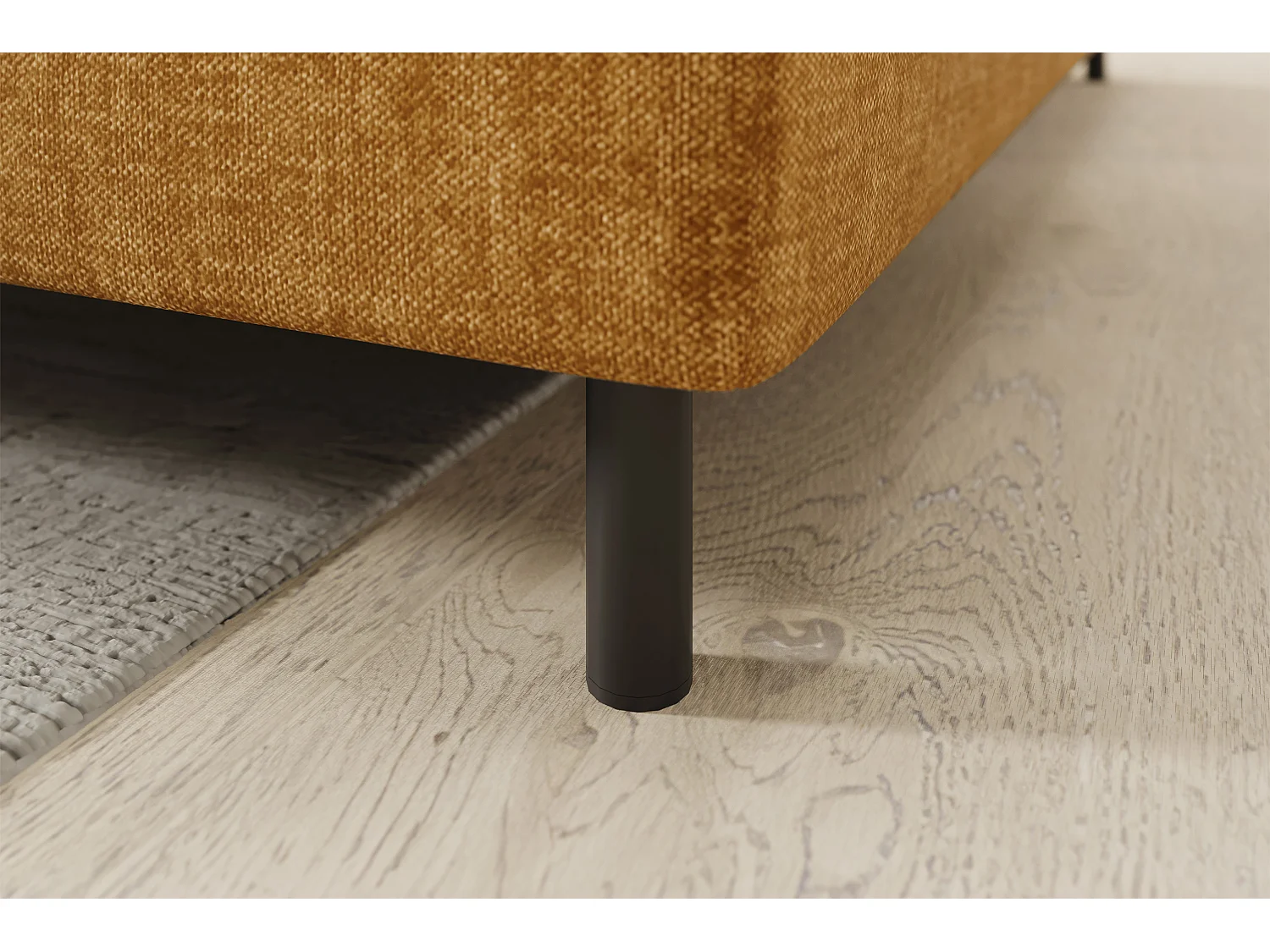 Canapé Corner Lima R/Tissu/45Man-Jaune