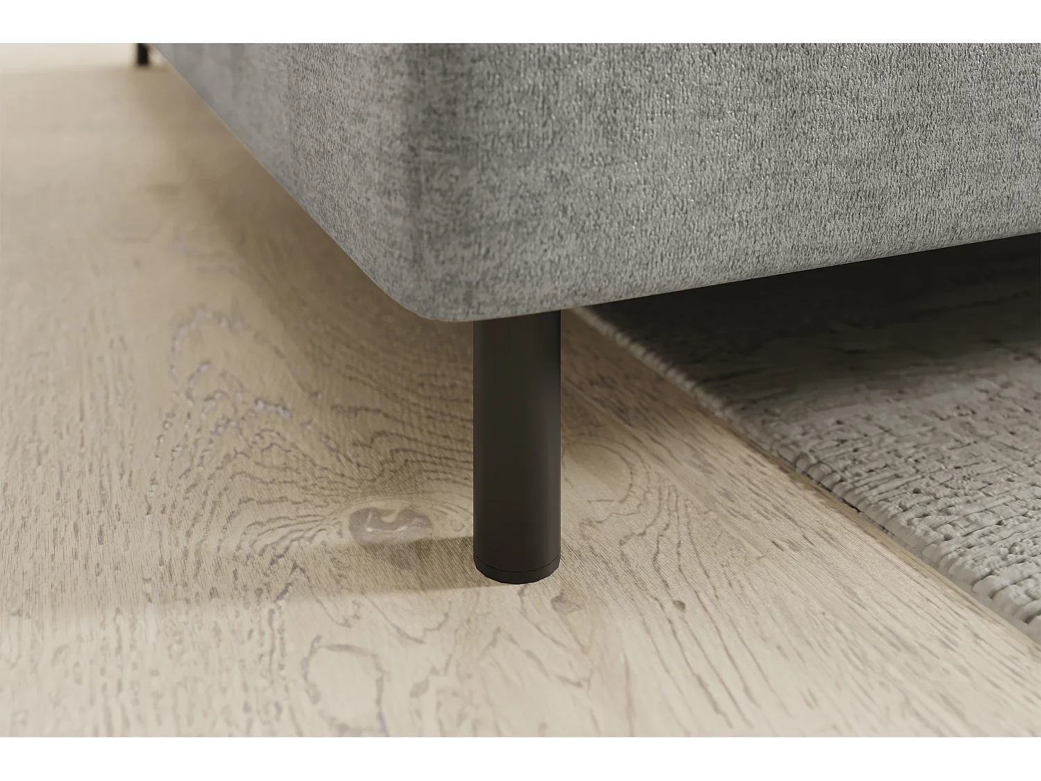 Canapé Corner Lima L/Tissu/3Nu-Gris