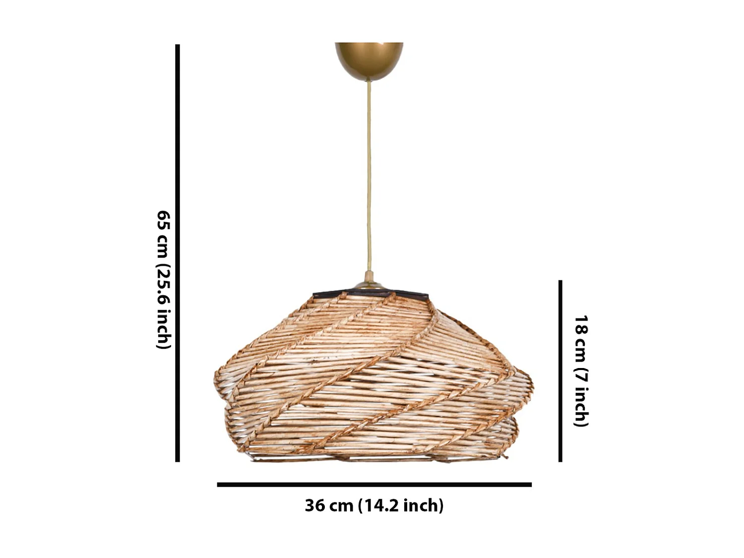 Suspension effet osier SARAH