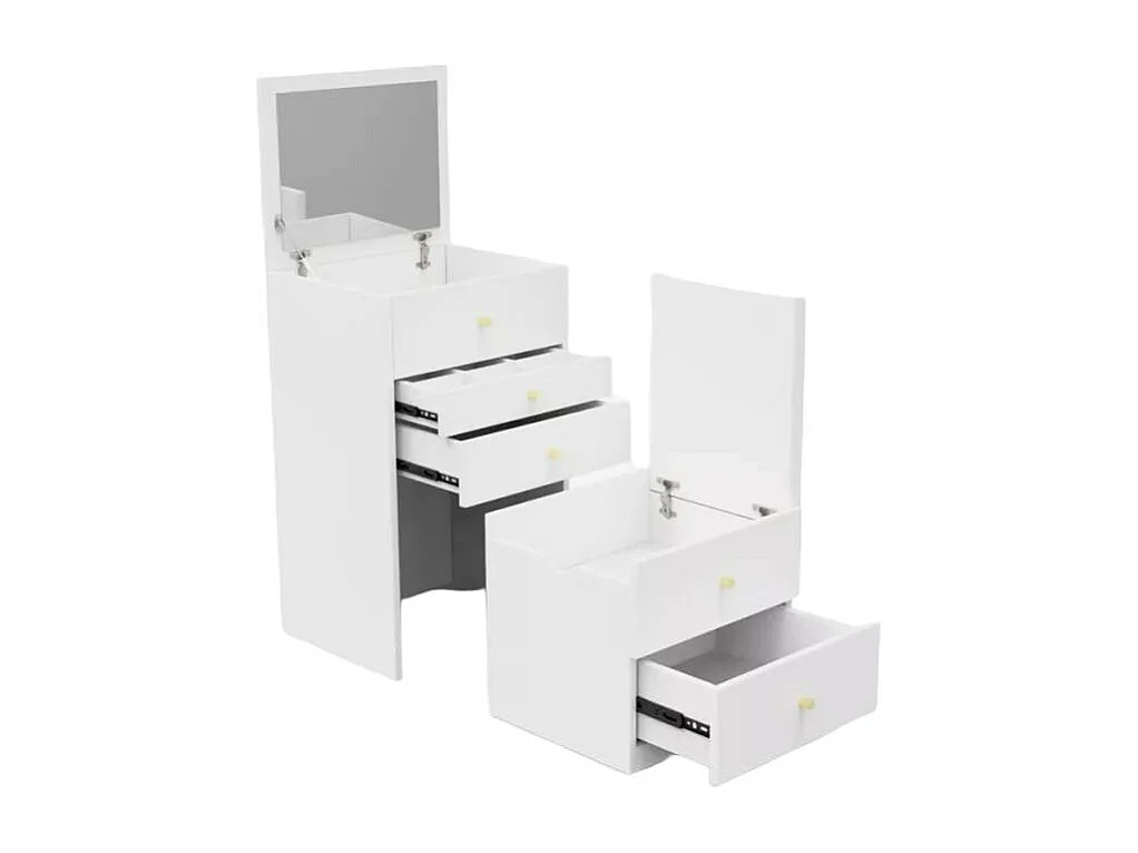 Mueble tocador maquillaje espejo mesilla ahorra espacio Deva