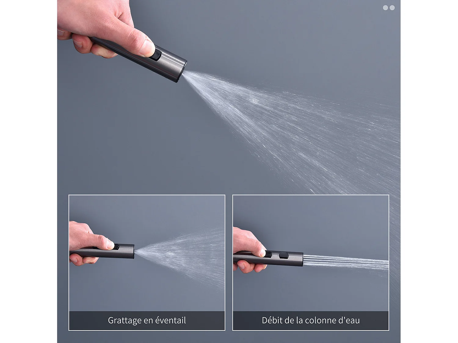 Colonne de Douche Noir avec LED et Affichage Numérique, Ensemble de Douche à 4 Fonctions, Étagère de Rangement Intégrée et Système en Laiton