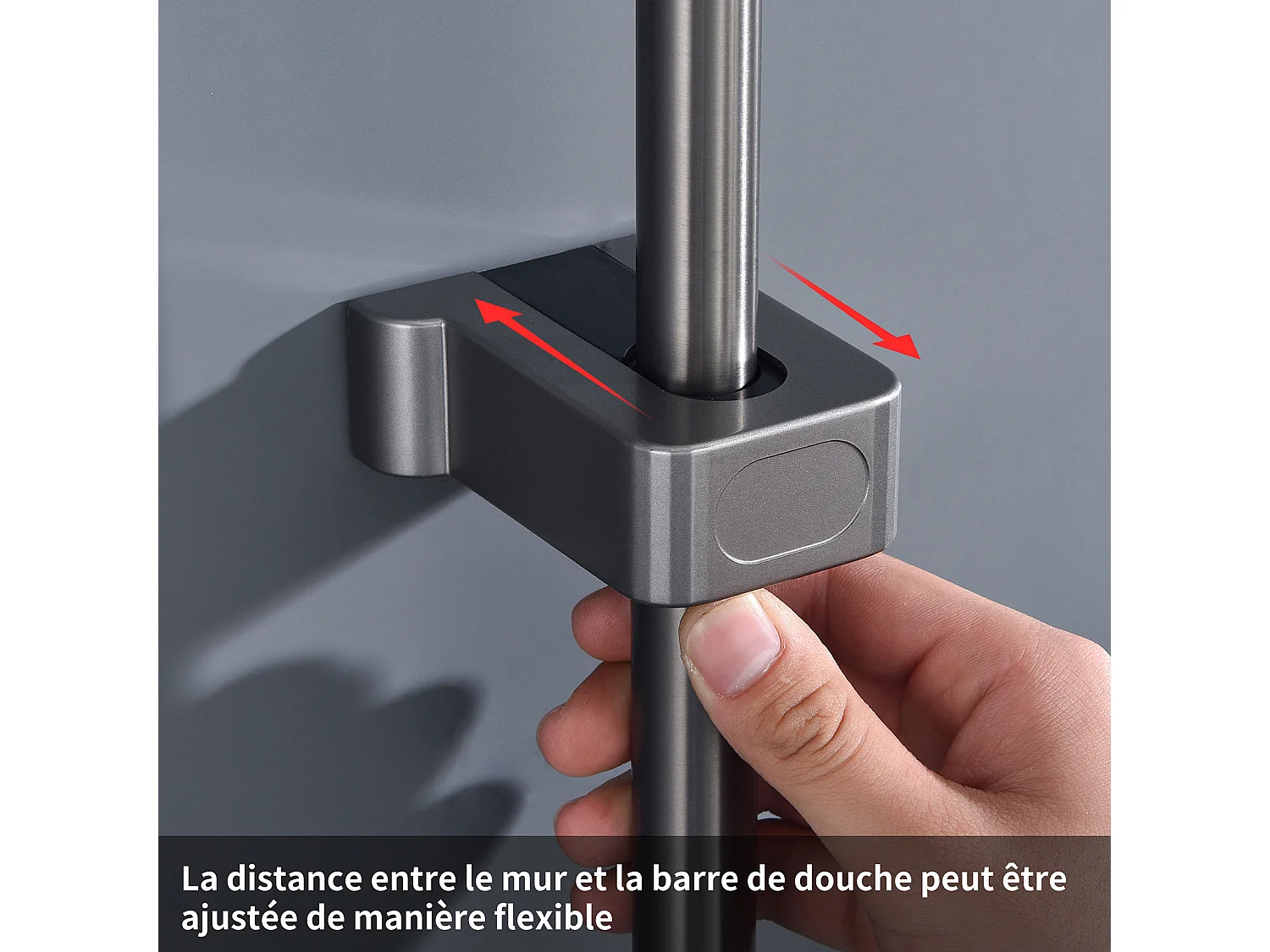 Colonne de Douche Noir avec LED et Affichage Numérique, Ensemble de Douche à 4 Fonctions, Étagère de Rangement Intégrée et Système en Laiton