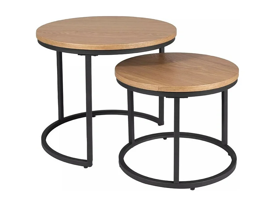 Ensemble table basse Amaro/Marron