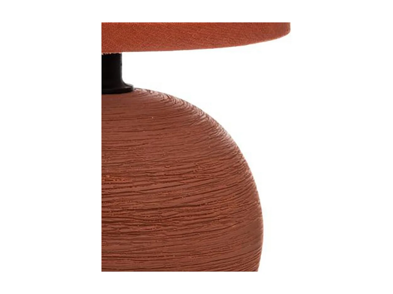 Lampe à Poser Céramique "Boule" 25cm Terracotta