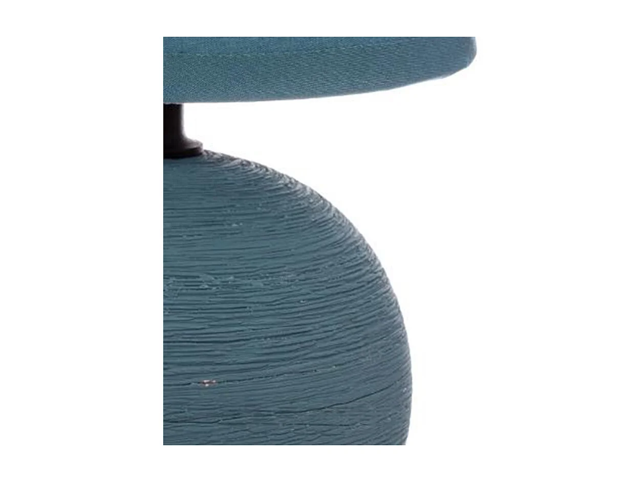 Lampe à Poser Céramique "Boule" 25cm Bleu