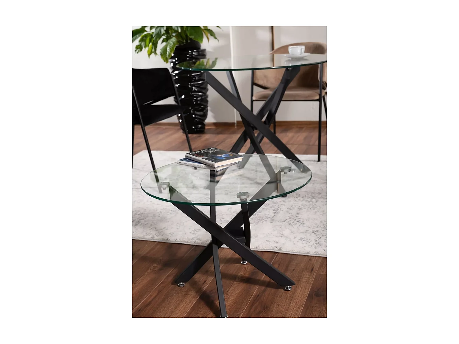 Table basse Agis/Verre/Noir