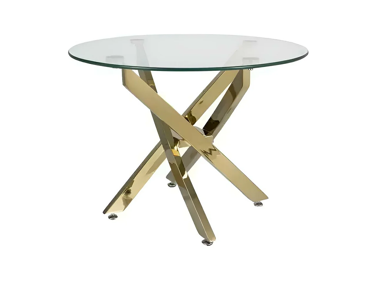 Couchtisch Agis/Glas/Gold