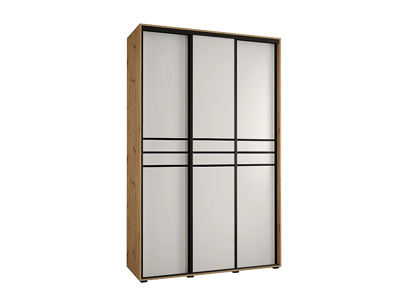 ARMOIRE DAVOS 10 À PORTES COULISSANTES 235,2/160/60 3 portes