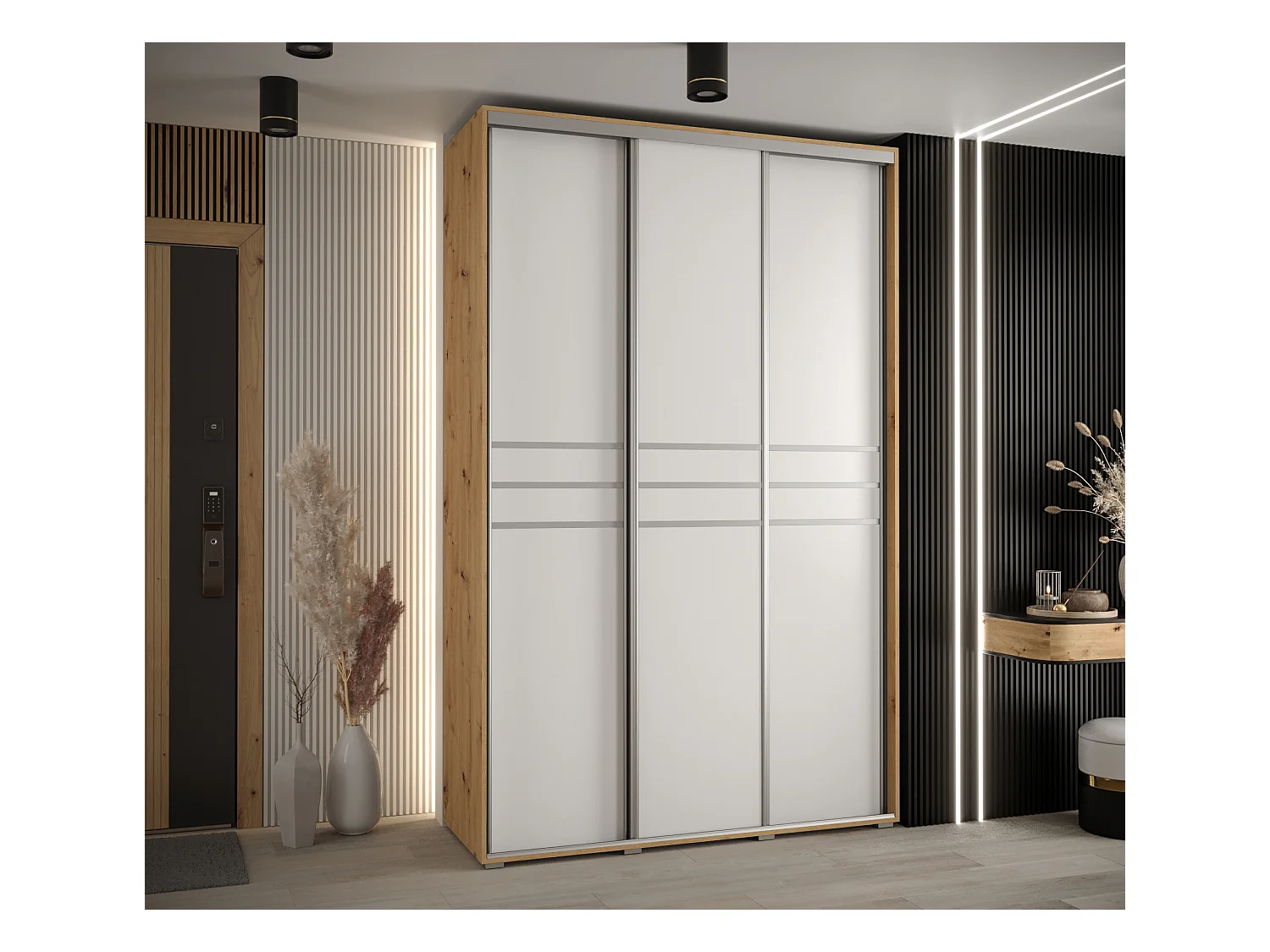 DRAAIDEURKAST 235,2/160/60 3-deurs