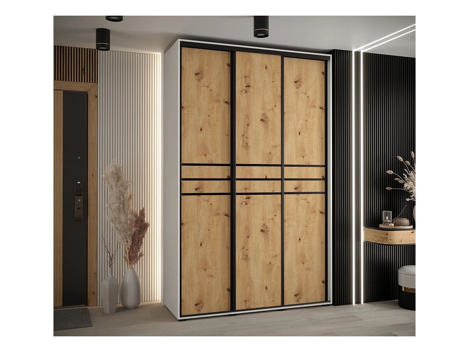 ARMARIO CON PUERTAS BATIENTES 235,2/160/60  3 puertas