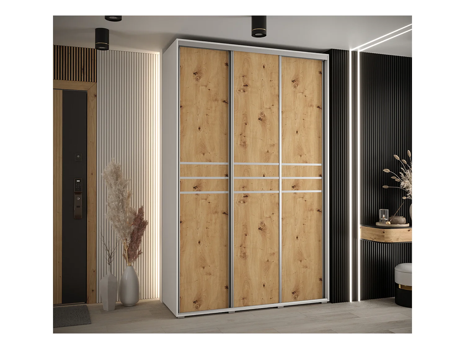 SCHWEBETÜRENSCHRANK 235,2/160/60 3-türig