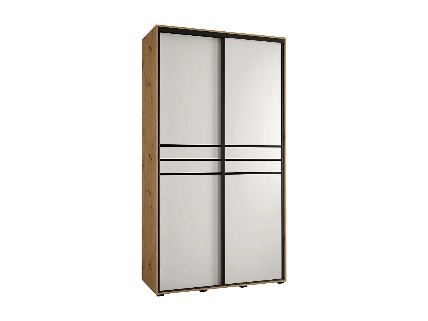 ARMOIRE DAVOS 10 À PORTES COULISSANTES 235,2/140/45 2 portes