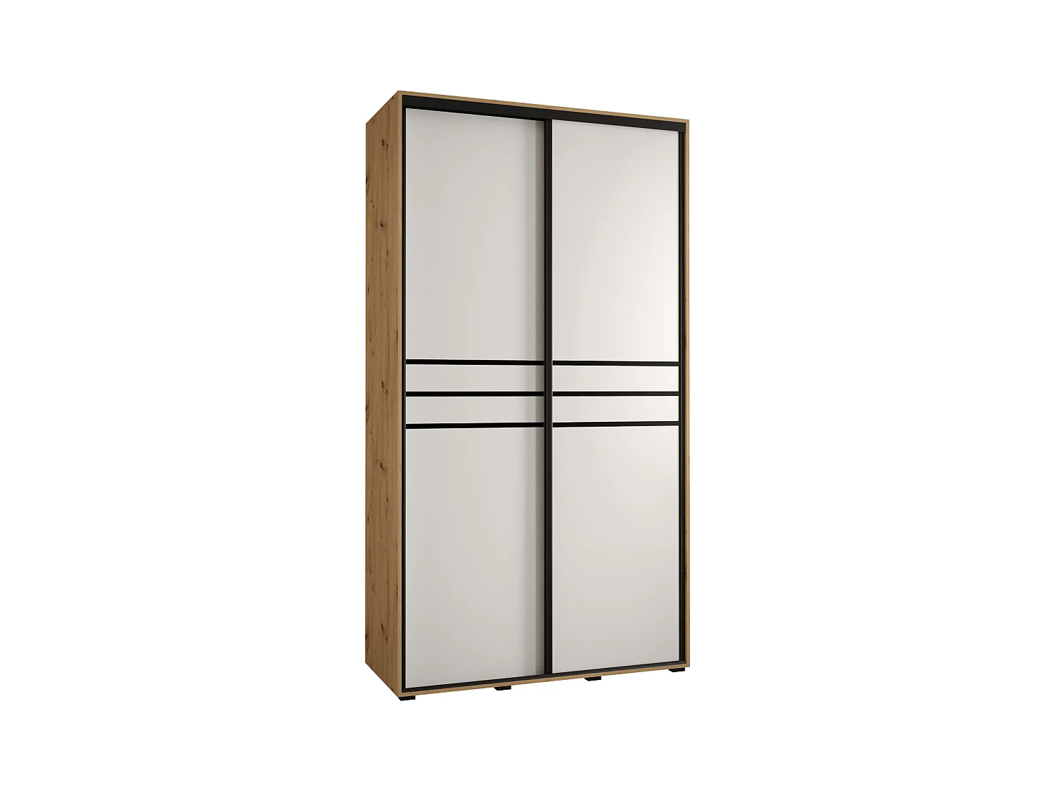 ARMOIRE DAVOS 10 À PORTES COULISSANTES 235,2/130/45 2 portes