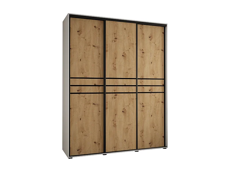 ARMOIRE DAVOS 10 À PORTES COULISSANTES 235,2/190/45 3 portes