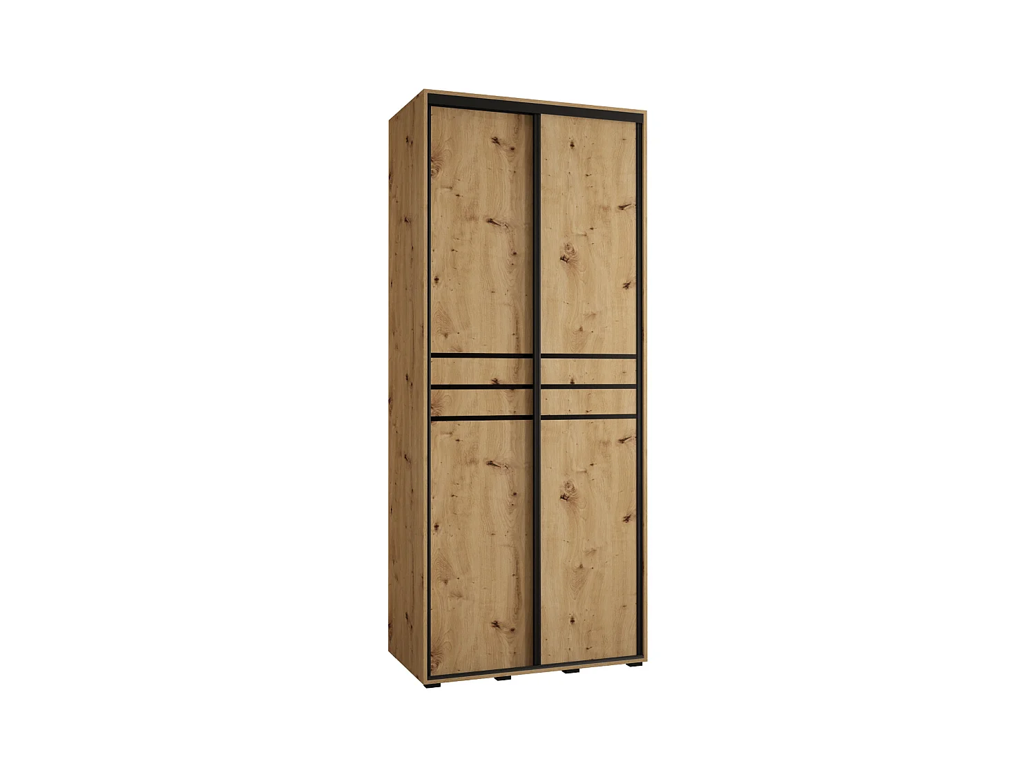 ARMOIRE DAVOS 10 À PORTES COULISSANTES 235,2/100/60 2 portes