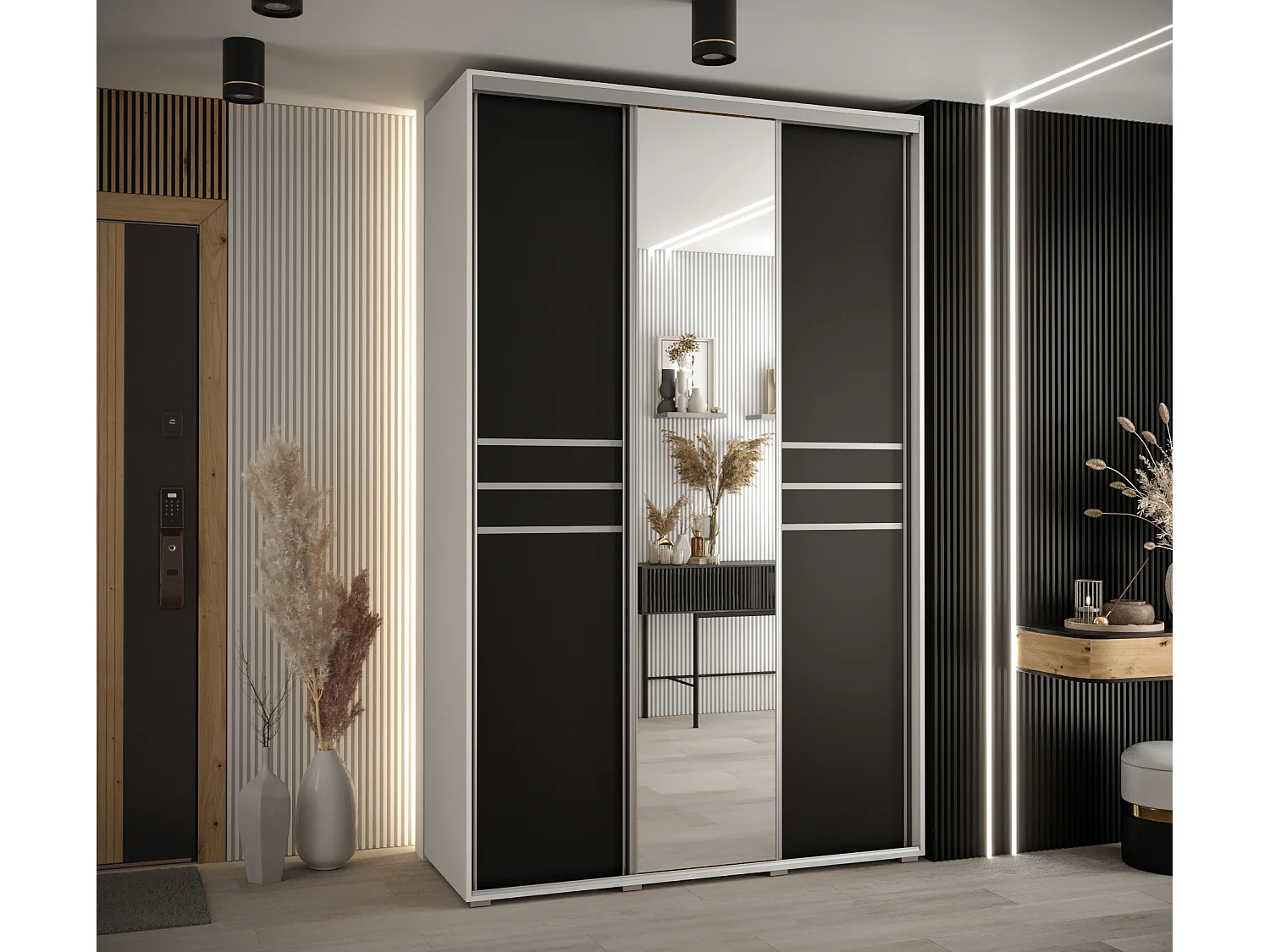 SCHWEBETÜRENSCHRANK 235,2/160/45 3-türig