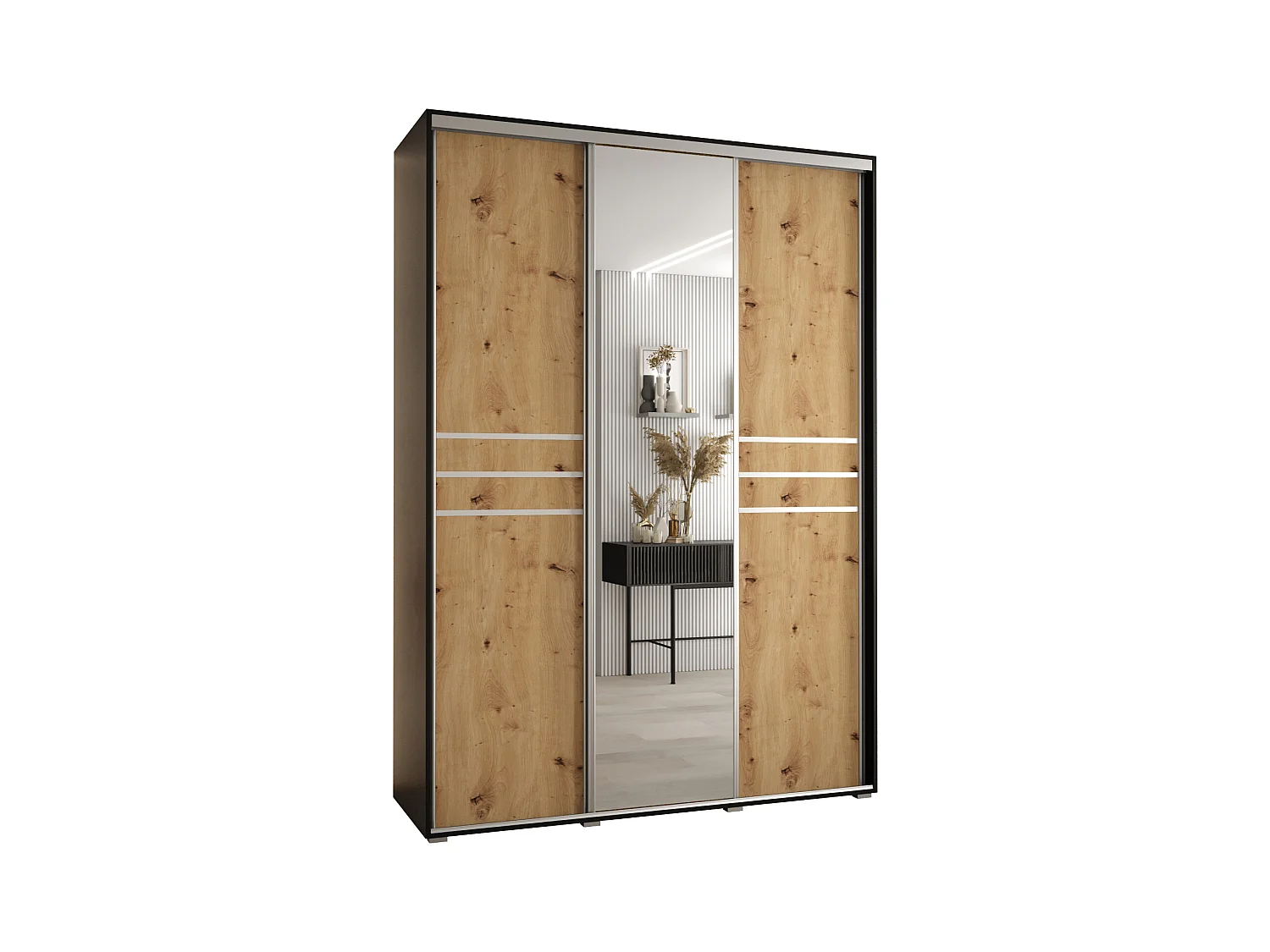 ARMOIRE DAVOS 11 À PORTES COULISSANTES 235,2/180/60 3 portes