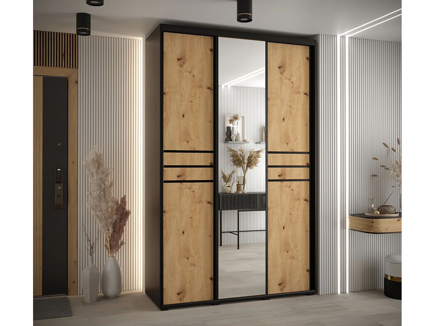 SCHWEBETÜRENSCHRANK 235,2/160/60 3-türig