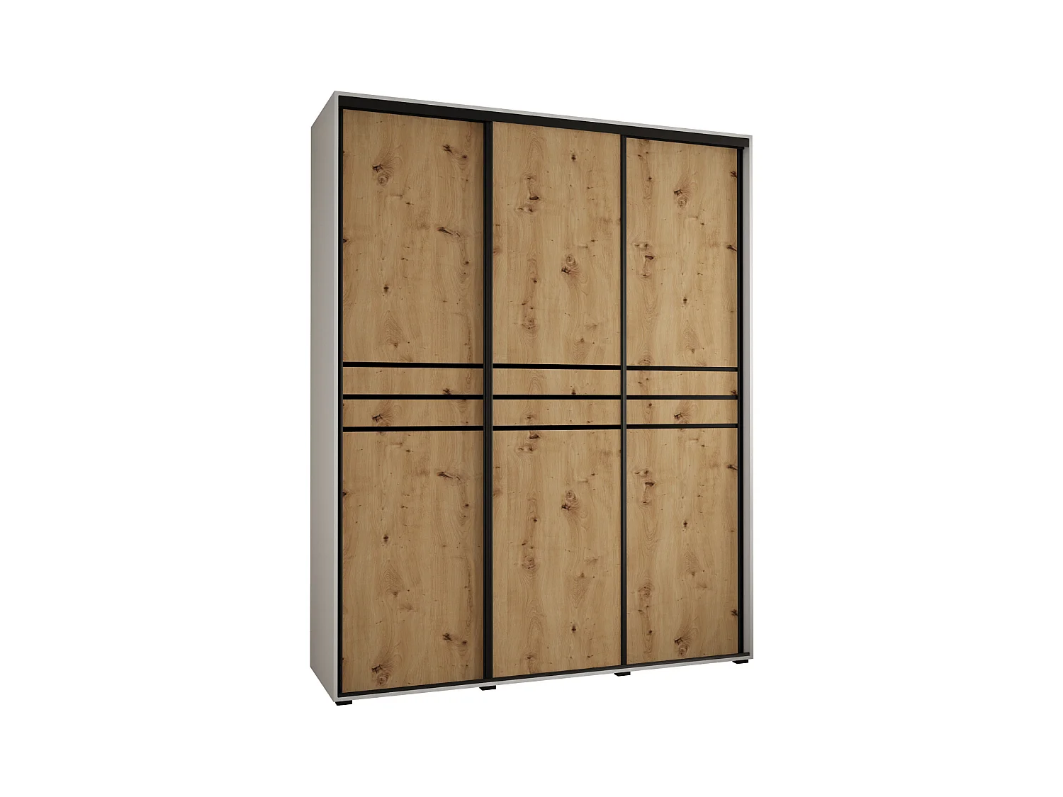 SCHWEBETÜRENSCHRANK 235,2/190/60 3-türig