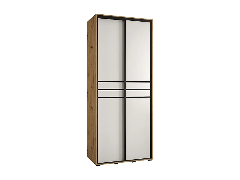 ARMOIRE DAVOS 10 À PORTES COULISSANTES 235,2/100/60 2 portes