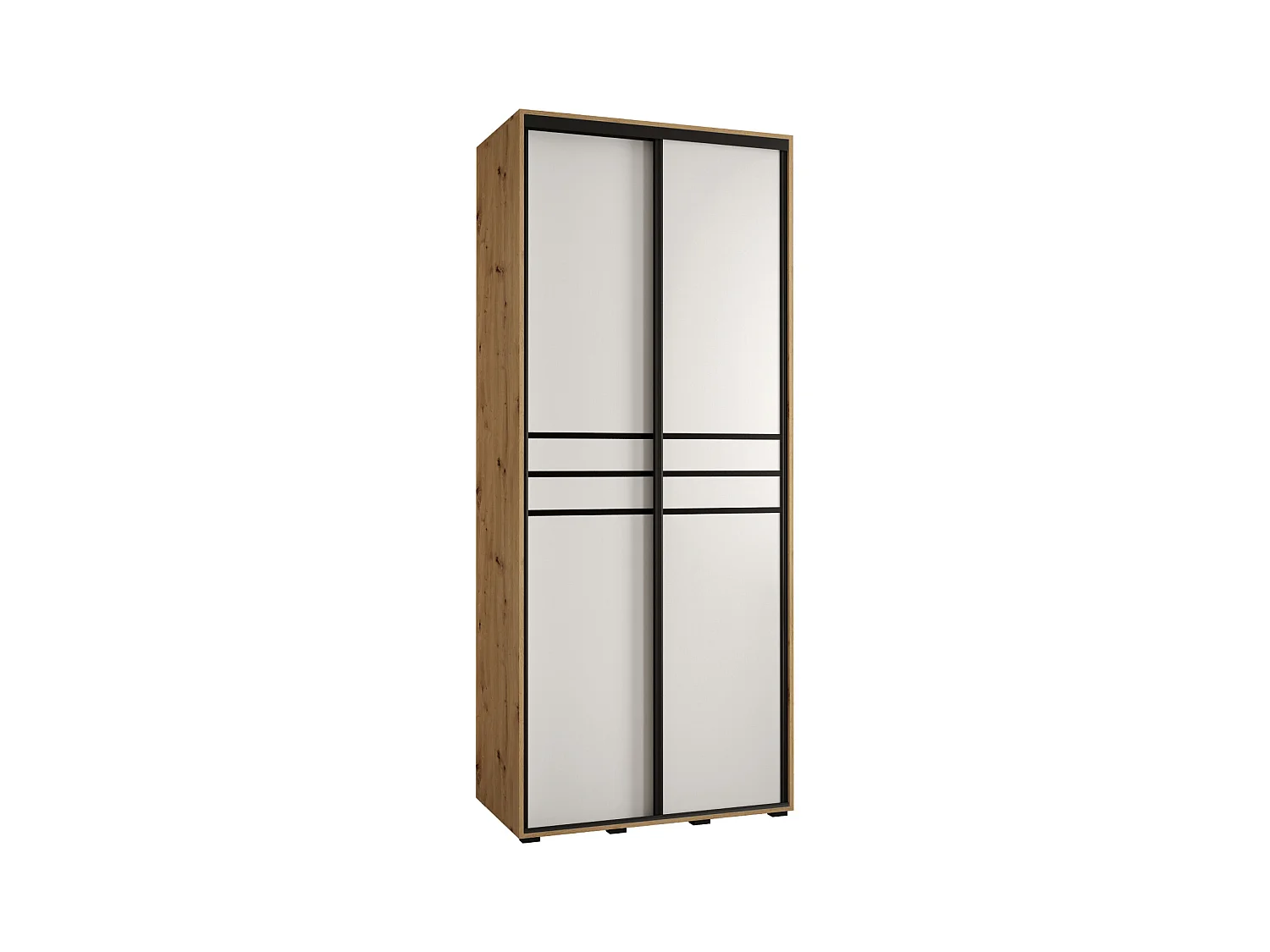 ARMOIRE DAVOS 10 À PORTES COULISSANTES 235,2/100/60 2 portes