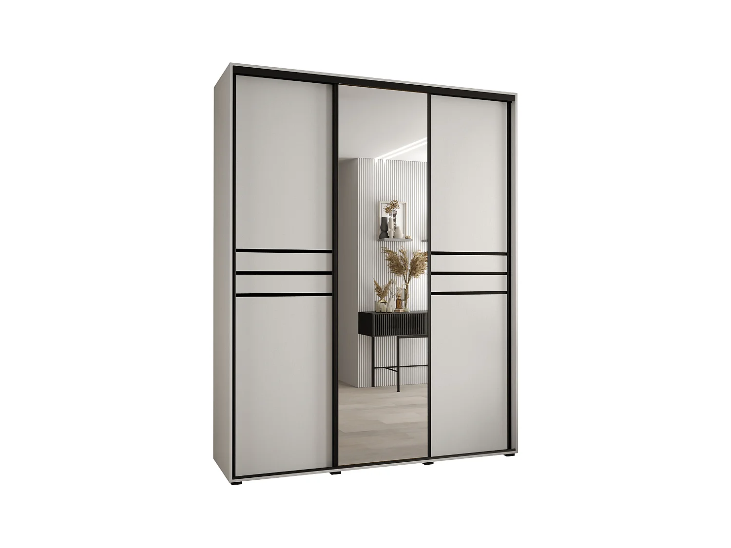 SCHWEBETÜRENSCHRANK 235,2/190/45 3-türig