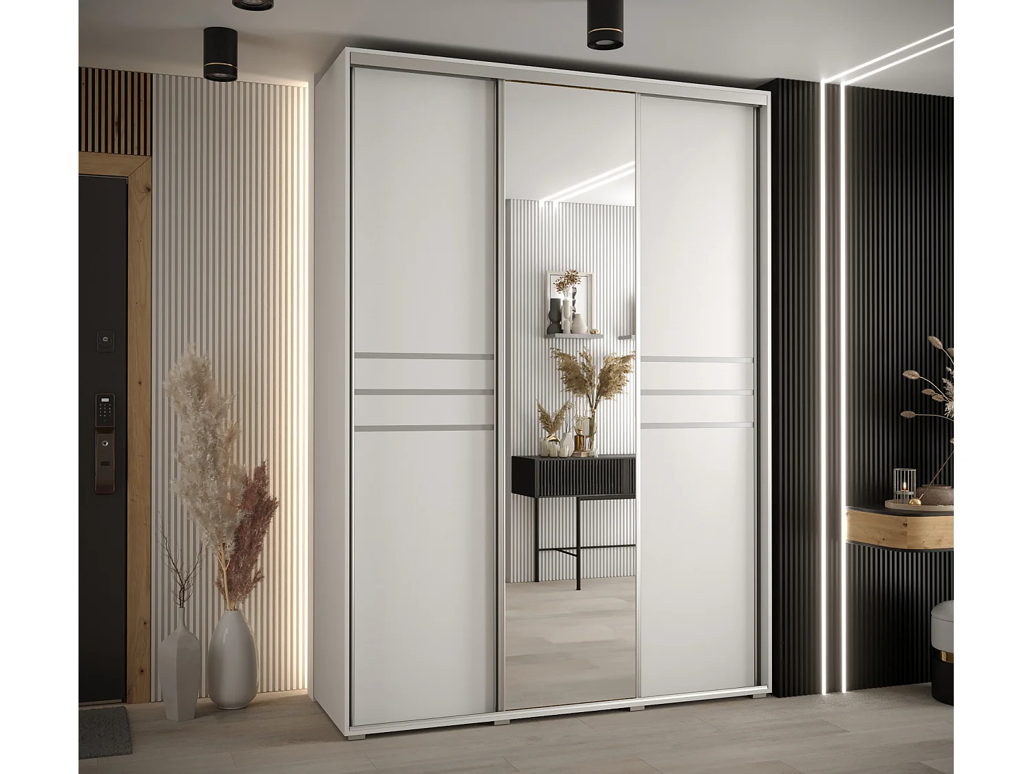 SCHWEBETÜRENSCHRANK 235,2/170/60 3-türig