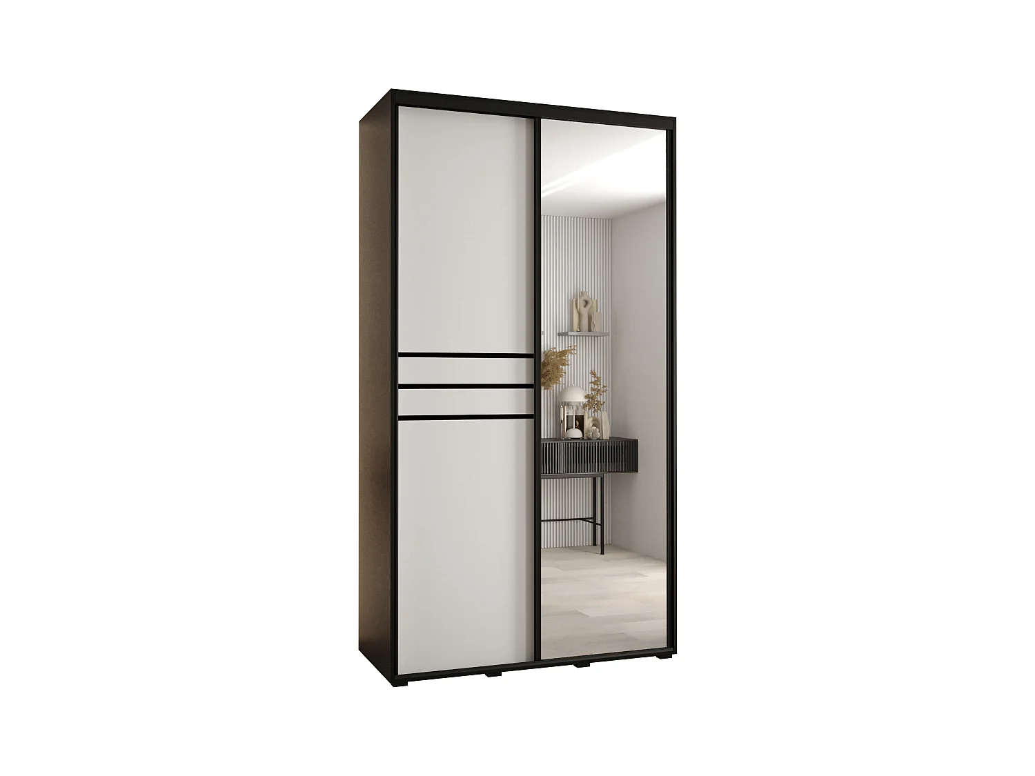 SCHWEBETÜRENSCHRANK 235,2/130/60 2-türig