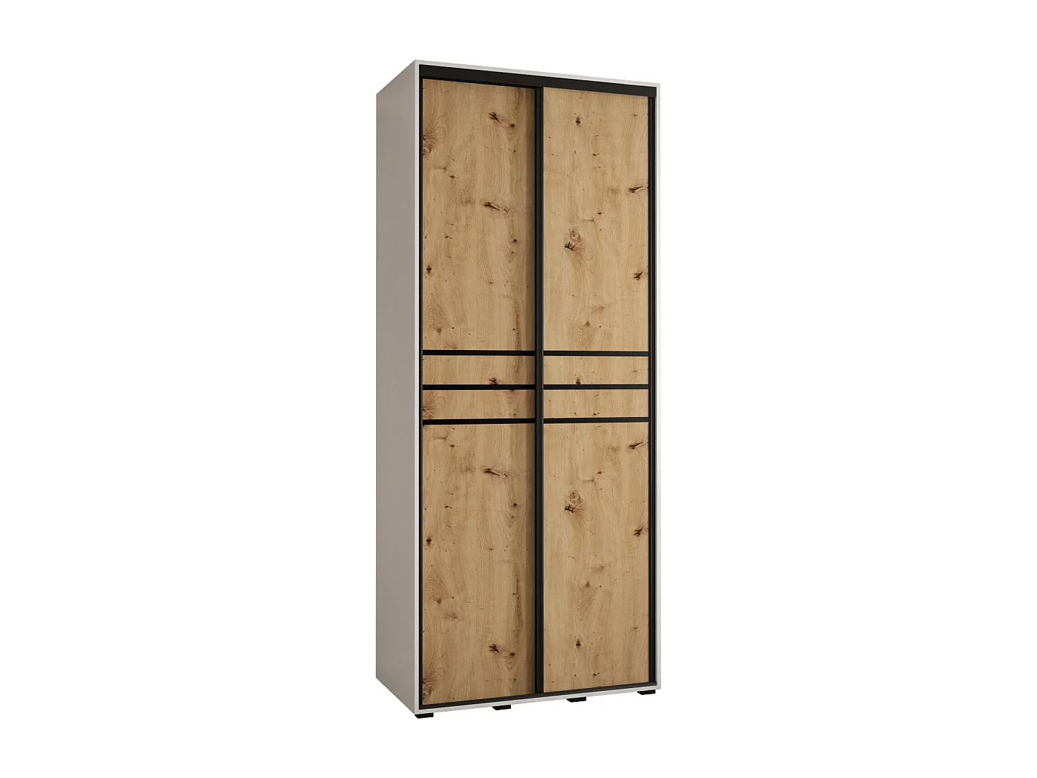 ARMOIRE DAVOS 10 À PORTES COULISSANTES 235,2/100/60 2 portes