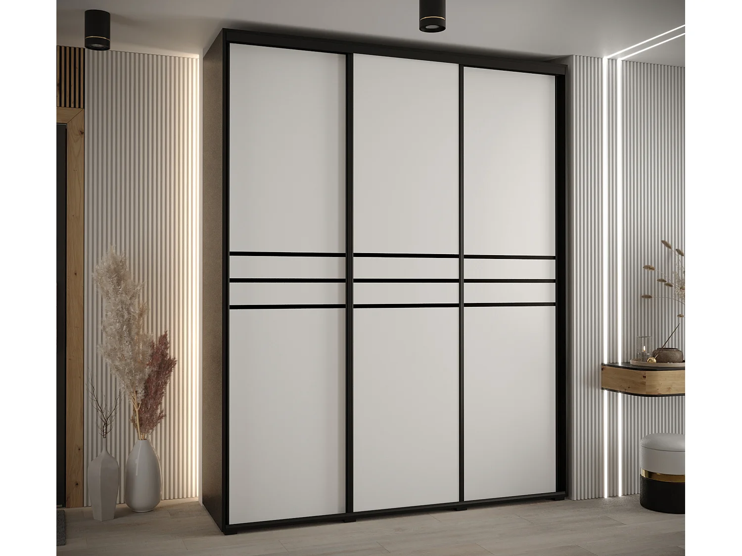 Armadio con ante a battente 235,2/190/60 3-porte