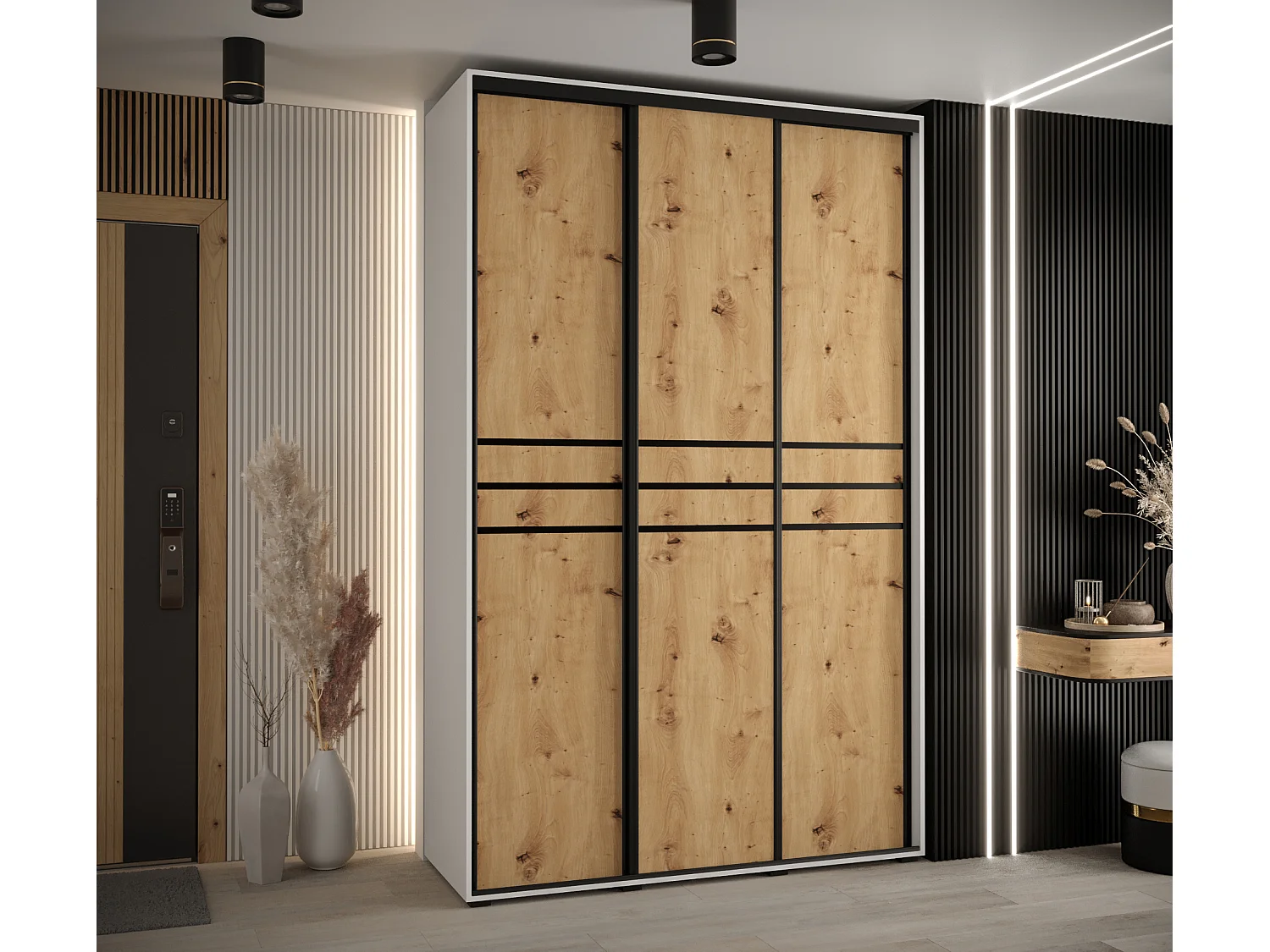 SCHWEBETÜRENSCHRANK 235,2/160/45 3-türig