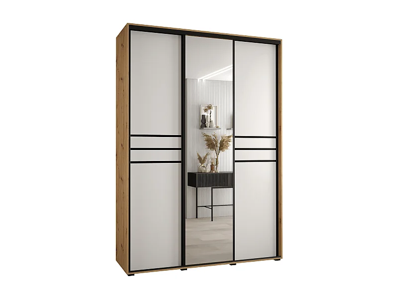 ARMOIRE DAVOS 11 À PORTES COULISSANTES 235,2/180/45 3 portes