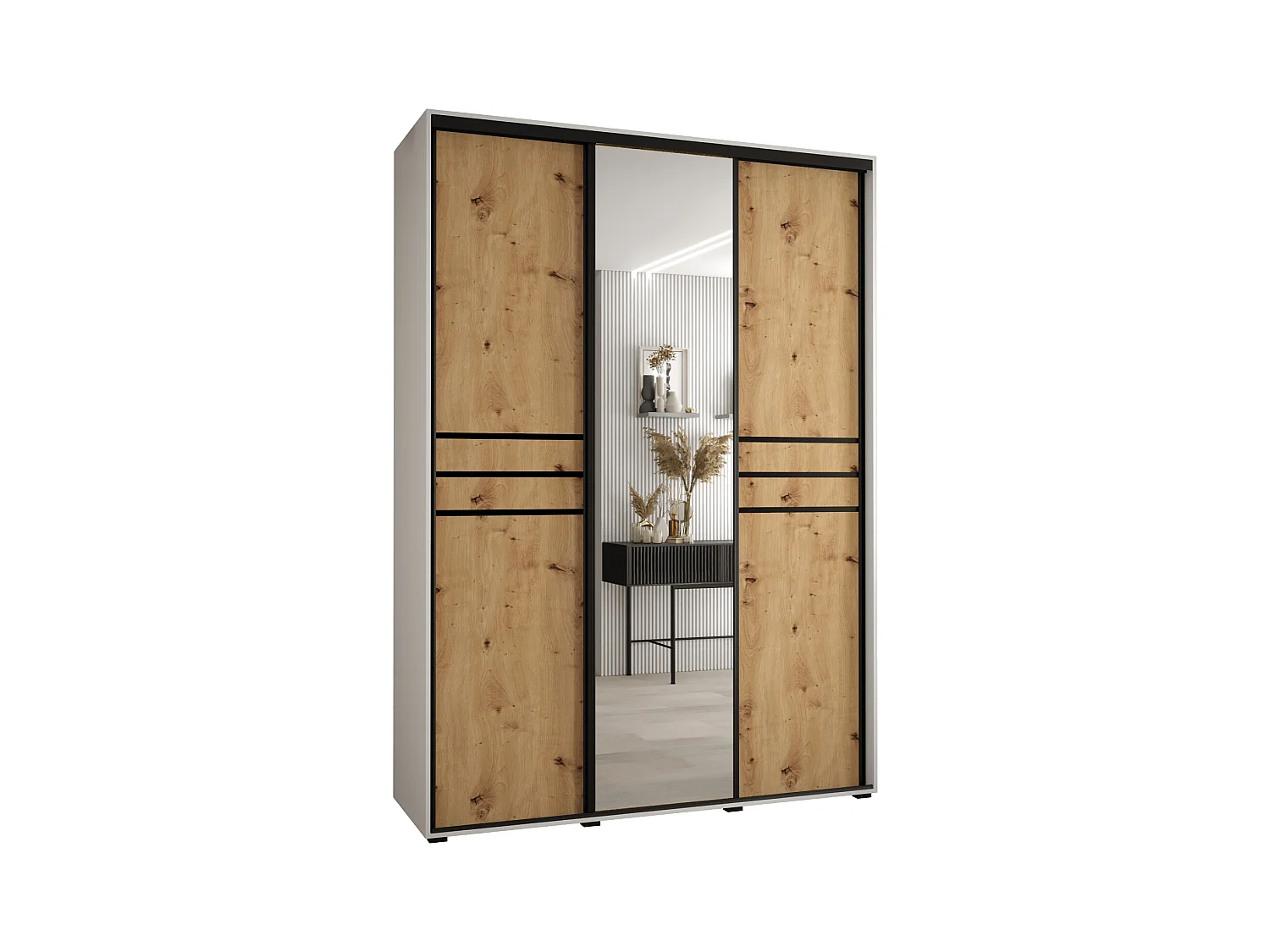 ARMOIRE DAVOS 11 À PORTES COULISSANTES 235,2/180/45 3 portes